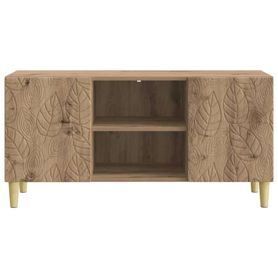 Meuble TV 102 x 34,5 x 50 cm Chêne artisanal Bois d'ingénierie - 5