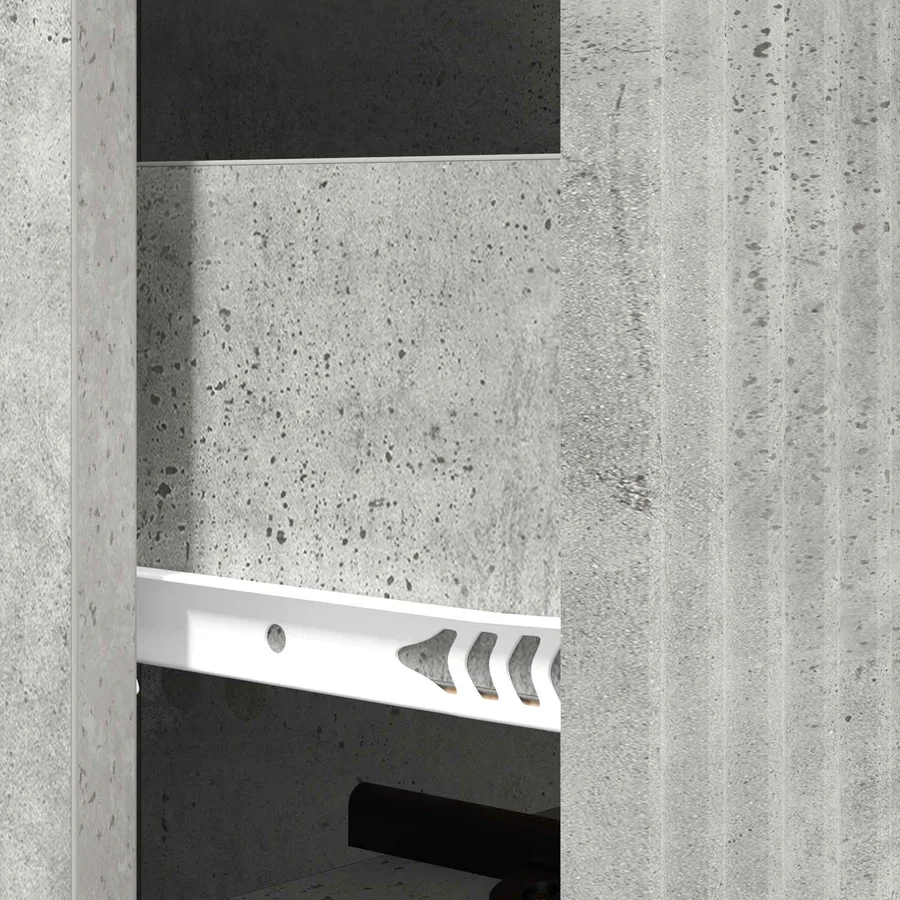 Armoire à tiroirs Gris béton 33 x 34,5 x 90 cm - 10