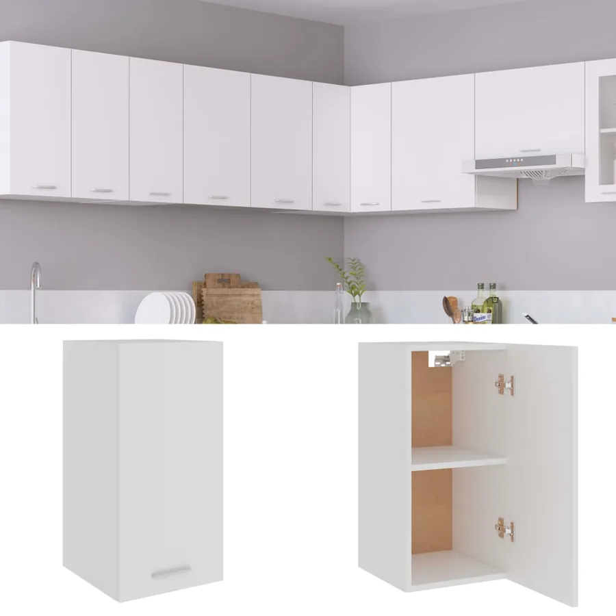 Armoire suspendue "Lyon" Blanc 29,5 x 31 x 60 cm Bois d'ingénierie - 2