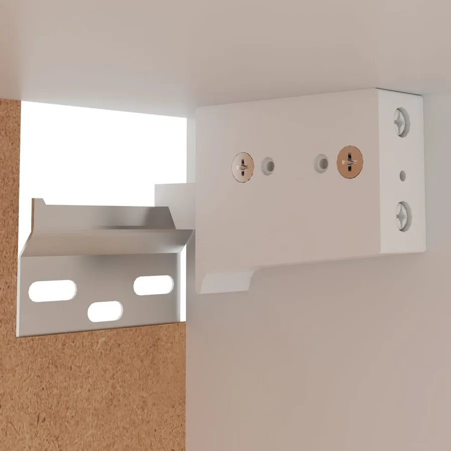 Armoire suspendue "Lyon" Blanc 29,5 x 31 x 60 cm Bois d'ingénierie - 9