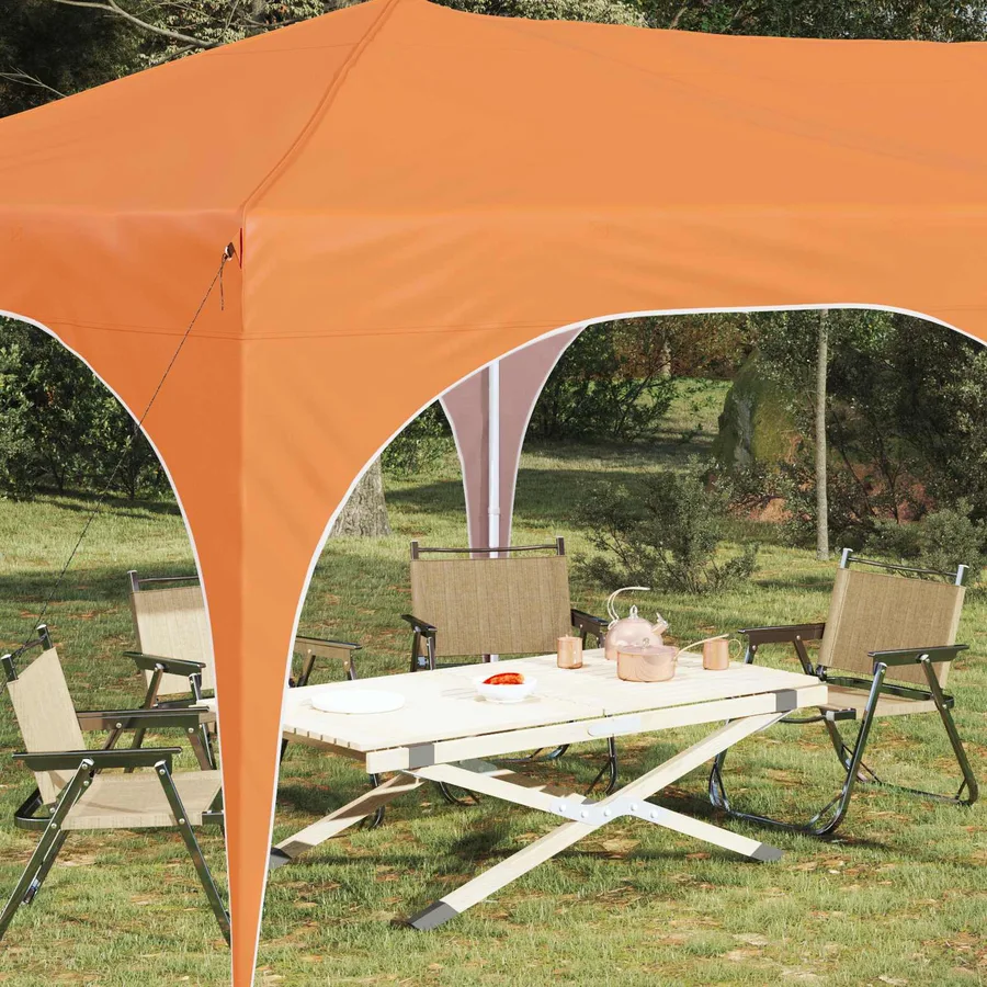Tente de fête pop-up 575 x 288 x 245 cm Orange Tissu Oxford - 3