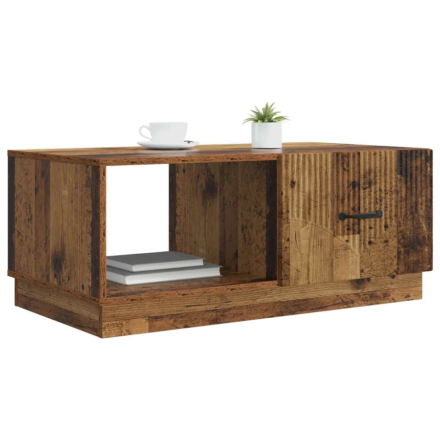 Table basse Bois ancien 90 x 50 x 37 cm Bois d'ingénierie - 3