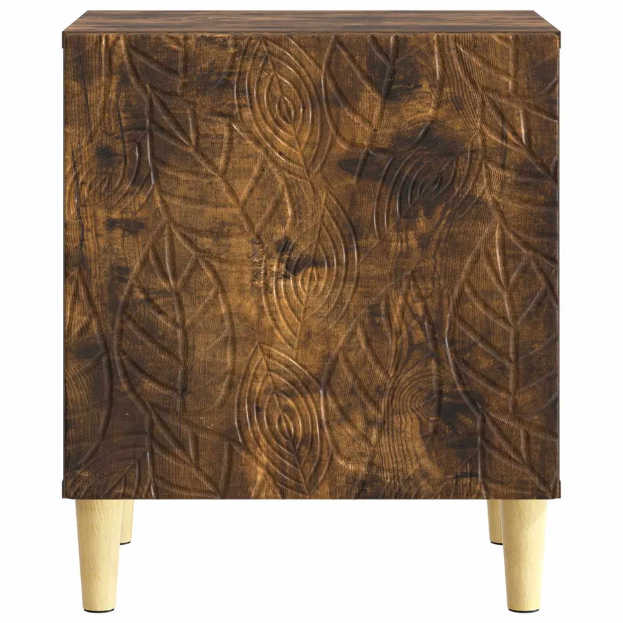 Table de chevet Chêne fumé 43 x 34,5 x 50 cm Bois d'ingénierie - 4