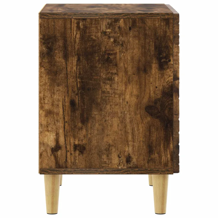 Table de chevet Chêne fumé 43 x 34,5 x 50 cm Bois d'ingénierie - 5