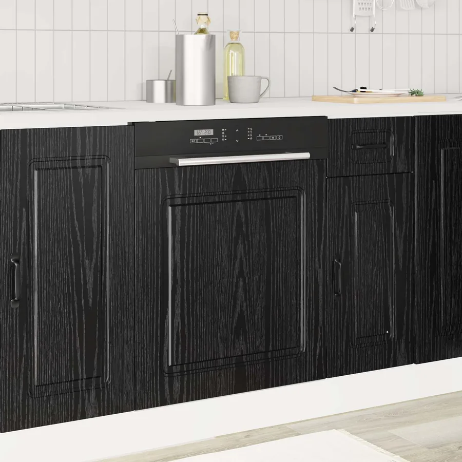 Panneau de lave-vaisselle Kalmar Chêne noir 60 x 1,5 x 57 cm