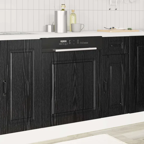 Panneau de lave-vaisselle Kalmar Chêne noir 60 x 1,5 x 57 cm