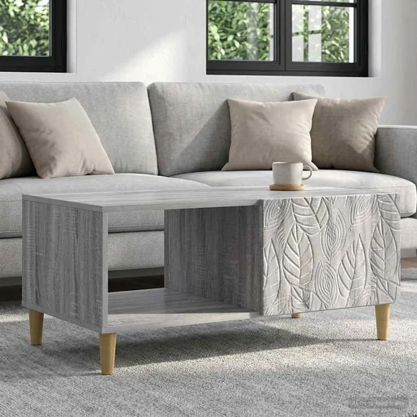 Table basse Sonoma gris 90 x 50 x 40 cm Bois d'ingénierie