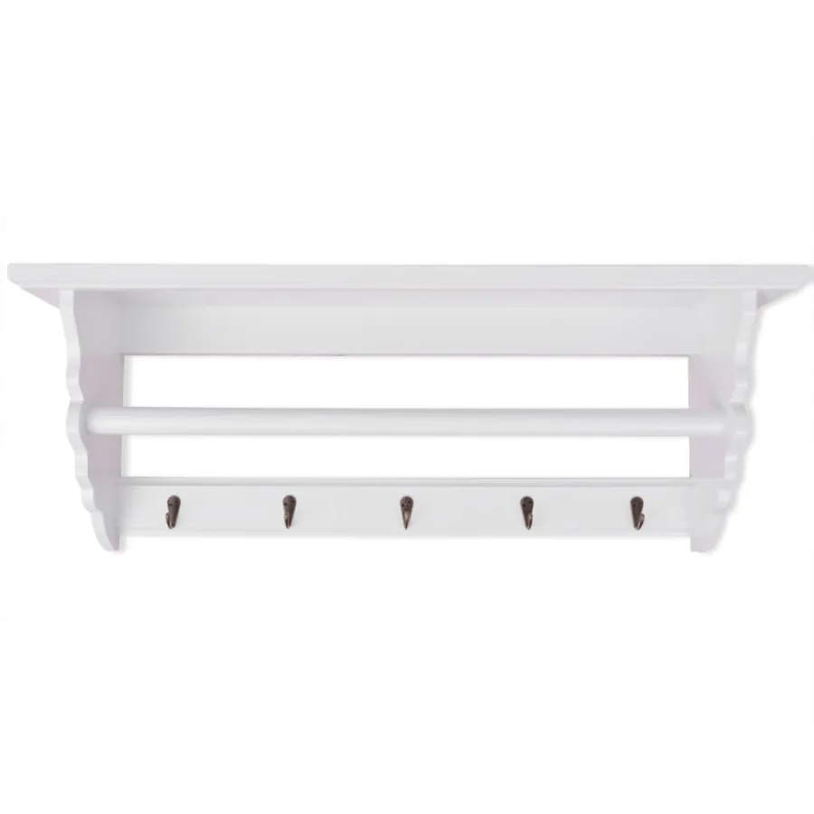 Porte-manteau PFDM blanc style baroque - 2