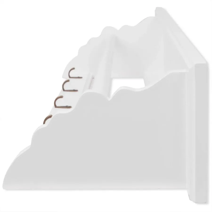 Porte-manteau PFDM blanc style baroque - 3