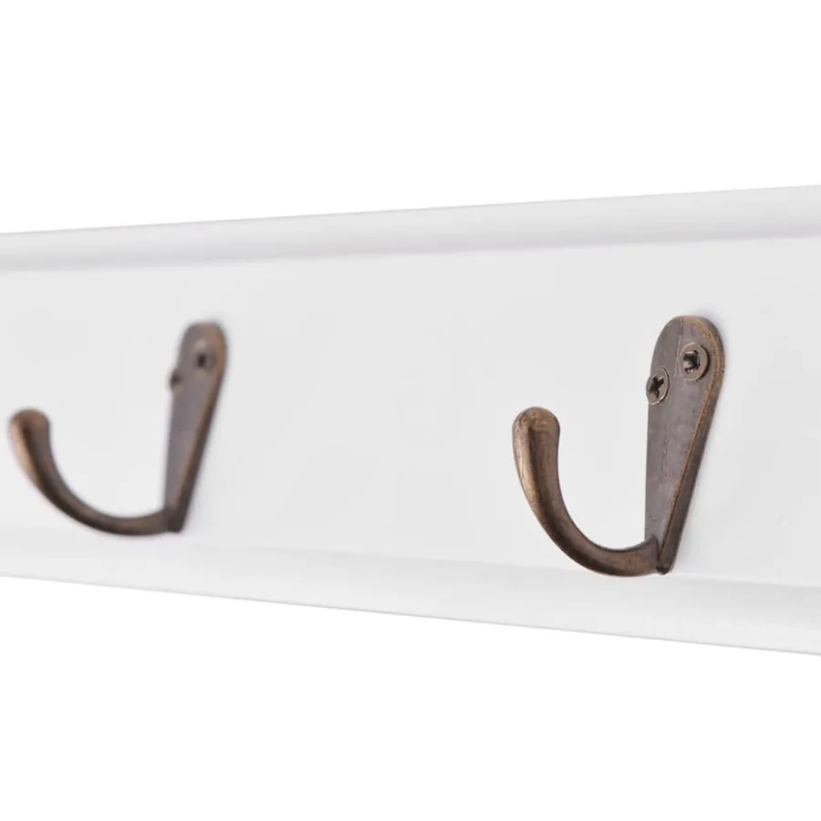 Porte-manteau PFDM blanc style baroque - 5