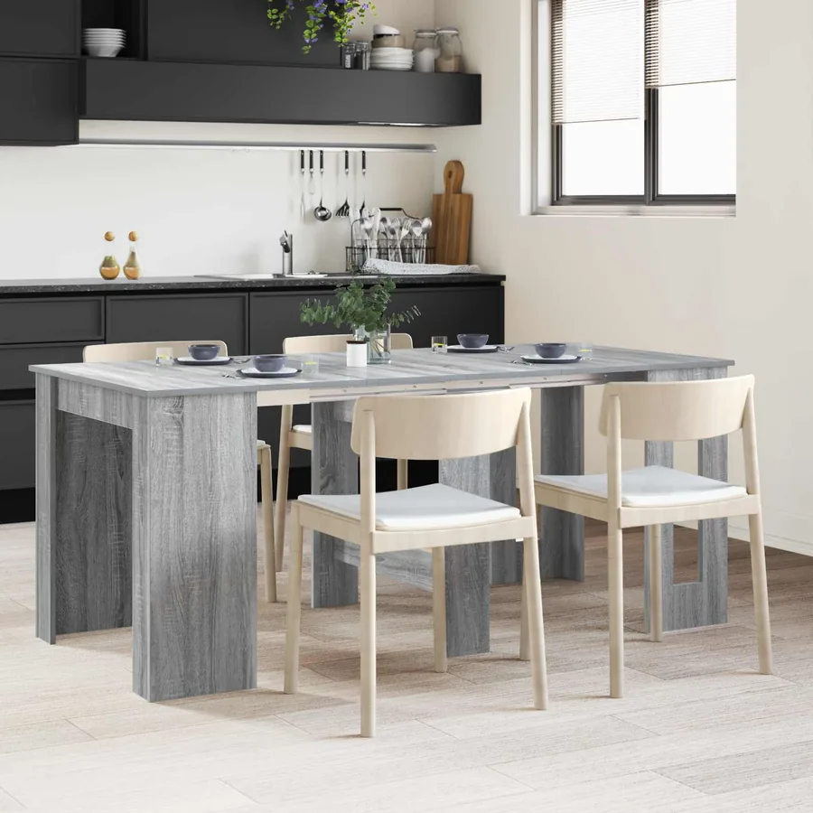 Table à dîner 180 x 85 x 75 cm Bois d'ingénierie Sonoma gris