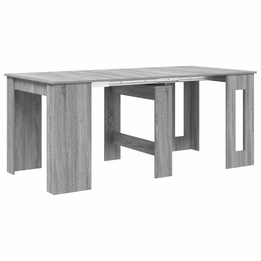 Table à dîner 180 x 85 x 75 cm Bois d'ingénierie Sonoma gris - 2