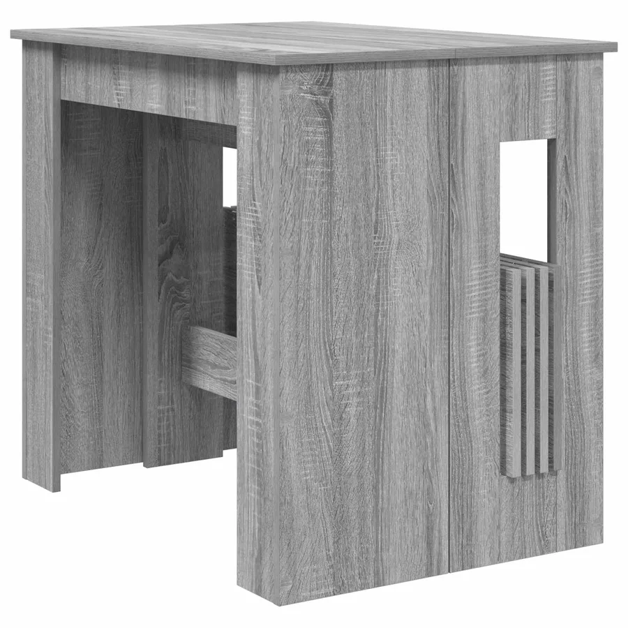 Table à dîner 180 x 85 x 75 cm Bois d'ingénierie Sonoma gris - 5