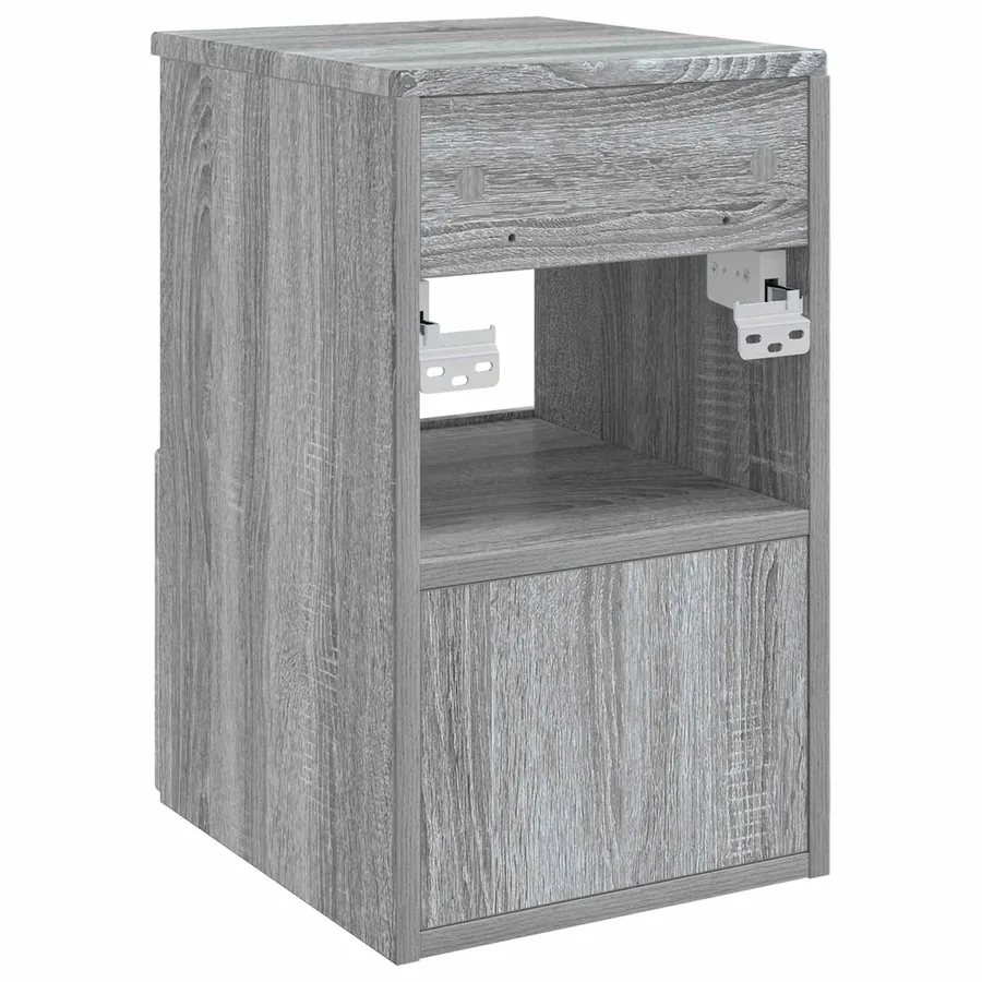 Armoire de salle de bain Sonoma gris 30 x 35 x 50 cm - 7