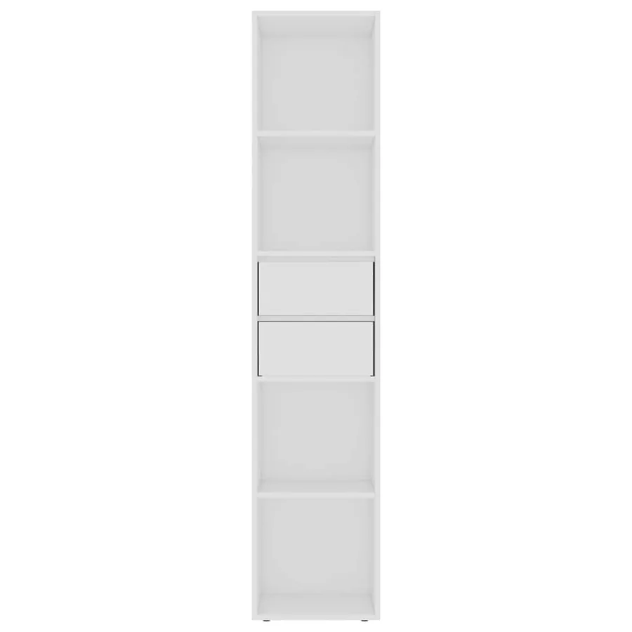 Bibliothèque Blanc 36x30x171 cm Bois d'ingénierie - 5