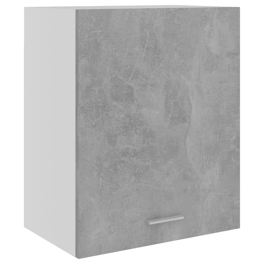 Armoires suspendues 2 pièces "Lyon" Gris béton 50 x 31 x 60 cm Bois d'ingénierie - 7