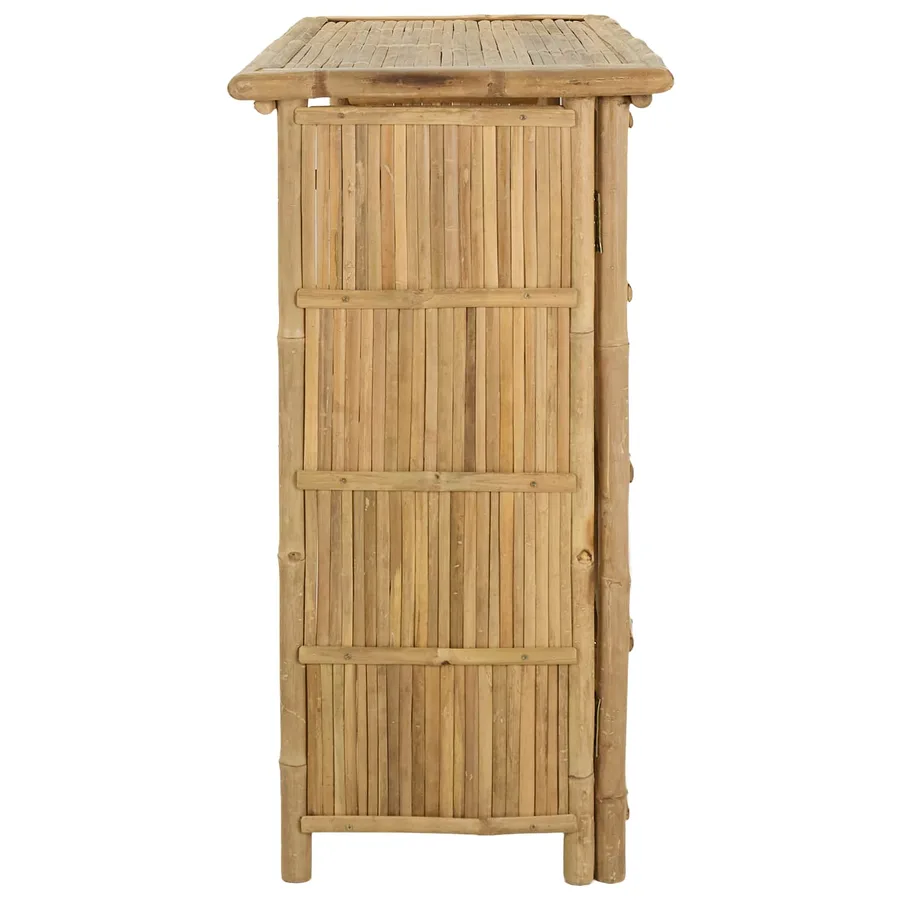 Table de bar extérieure Naturel 115 x 55 x 105 cm Bambou - 4