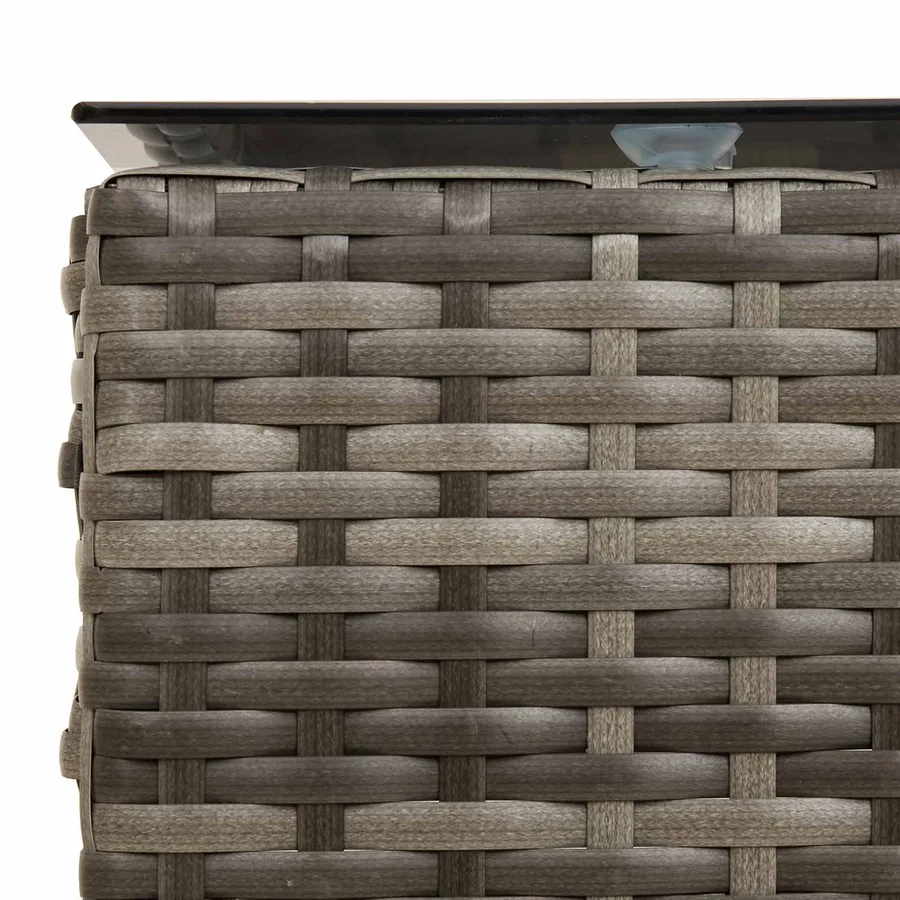 Ensemble de canapé de jardin 2 pcs Gris et bleu marine - 11