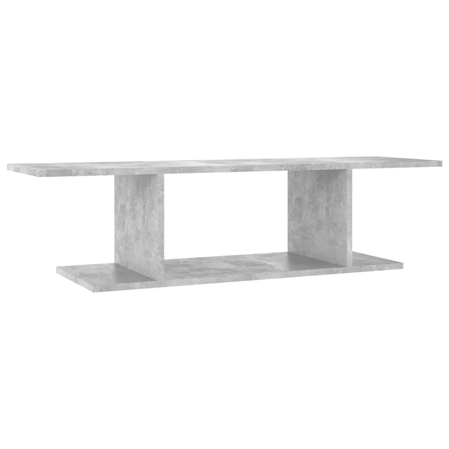 Meuble TV mural Gris béton 103x30x26,5 cm - 2