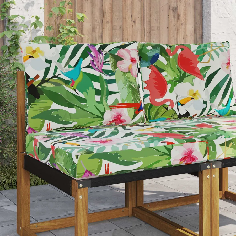 Coussin de canapé d'extérieur Polyester coloré 60 x 50,5 x 8 cm