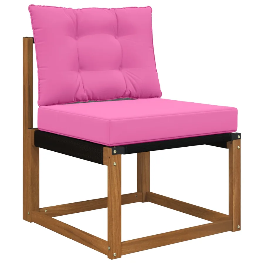 Coussin de canapé d'extérieur Polyester Rose 60 x 50,5 x 8 cm - 3
