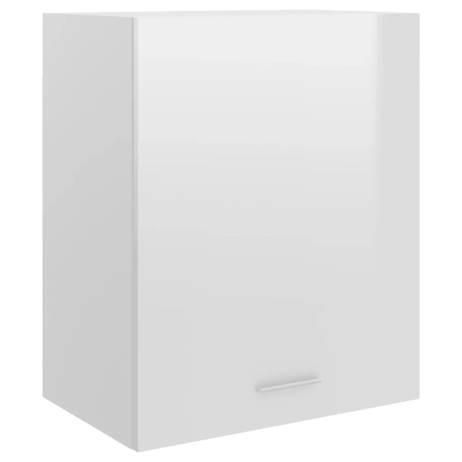 Armoire suspendue "Lyon" Blanc brillant 50 x 31 x 60 cm Bois d'ingénierie