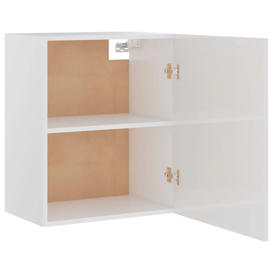 Armoire suspendue "Lyon" Blanc brillant 50 x 31 x 60 cm Bois d'ingénierie - 6
