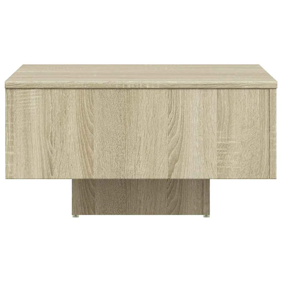 Table basse chêne sonoma 60x60x31,5 cm bois d'ingénierie - 5