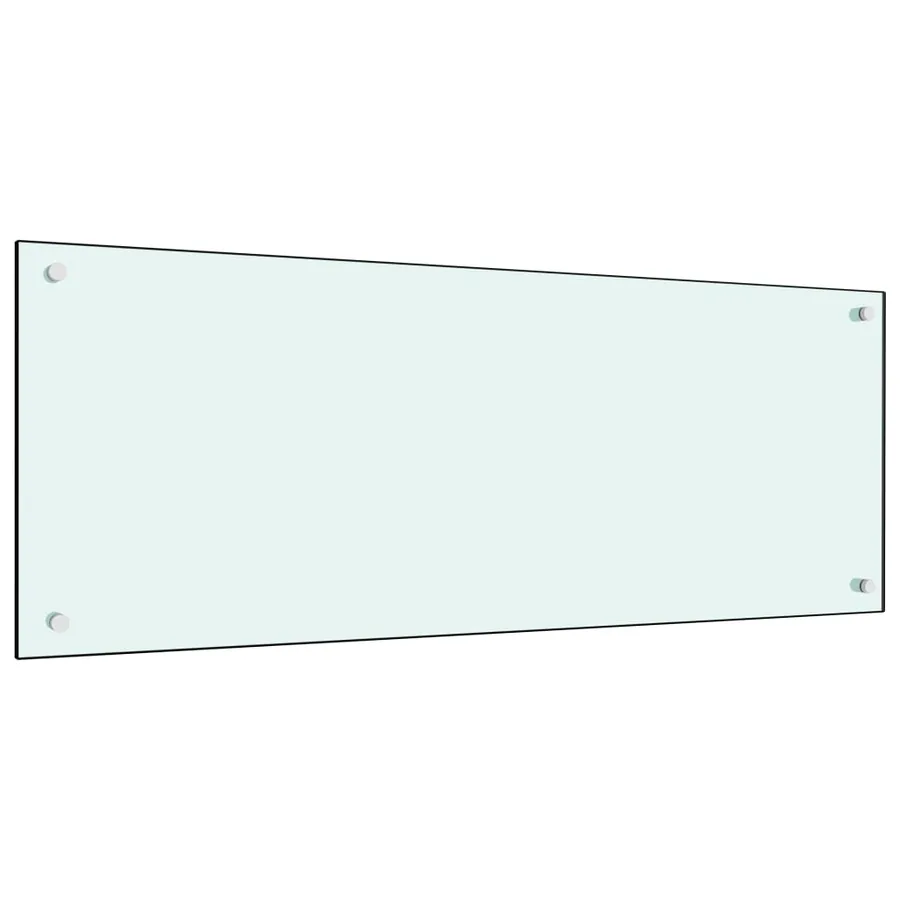 Dosseret de cuisine couleur Lait 100x40 cm Verre trempé