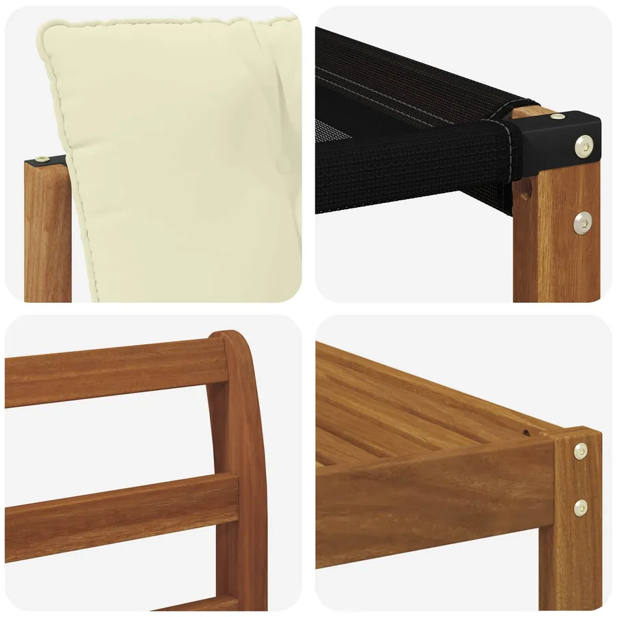 Ensemble de canapés d'extérieur 8 pcs Naturel et Crème - 7
