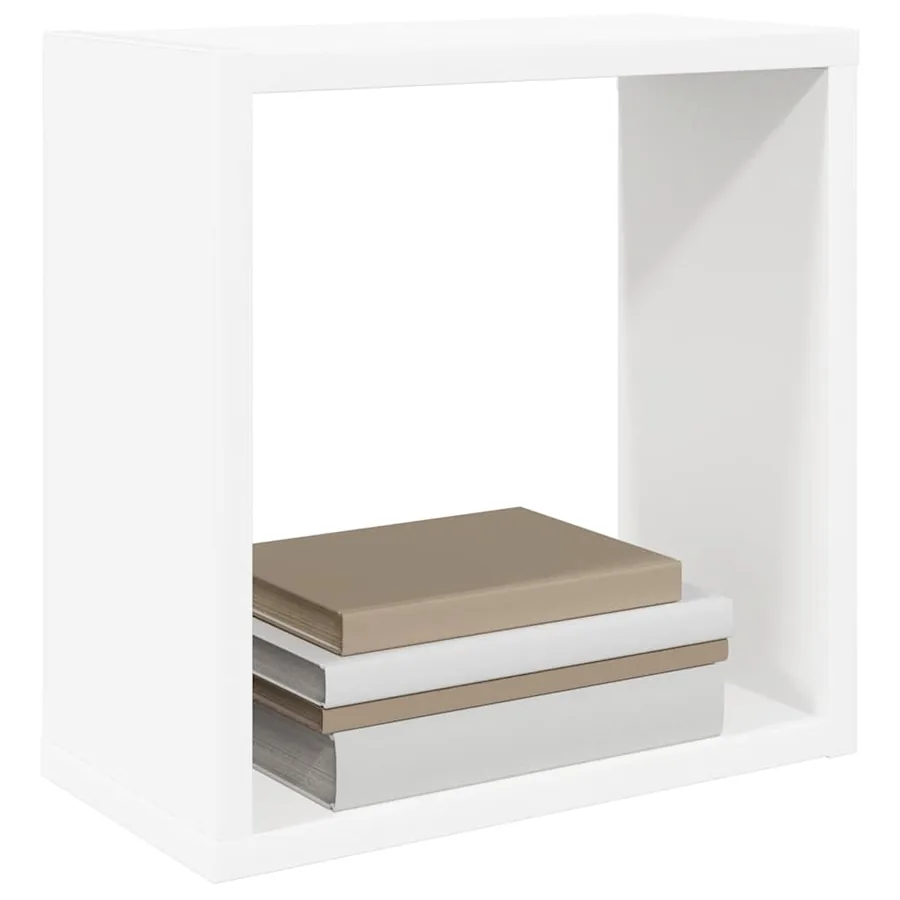 Étagères cube murales 4 pcs blanc 30x15x30 cm - 4