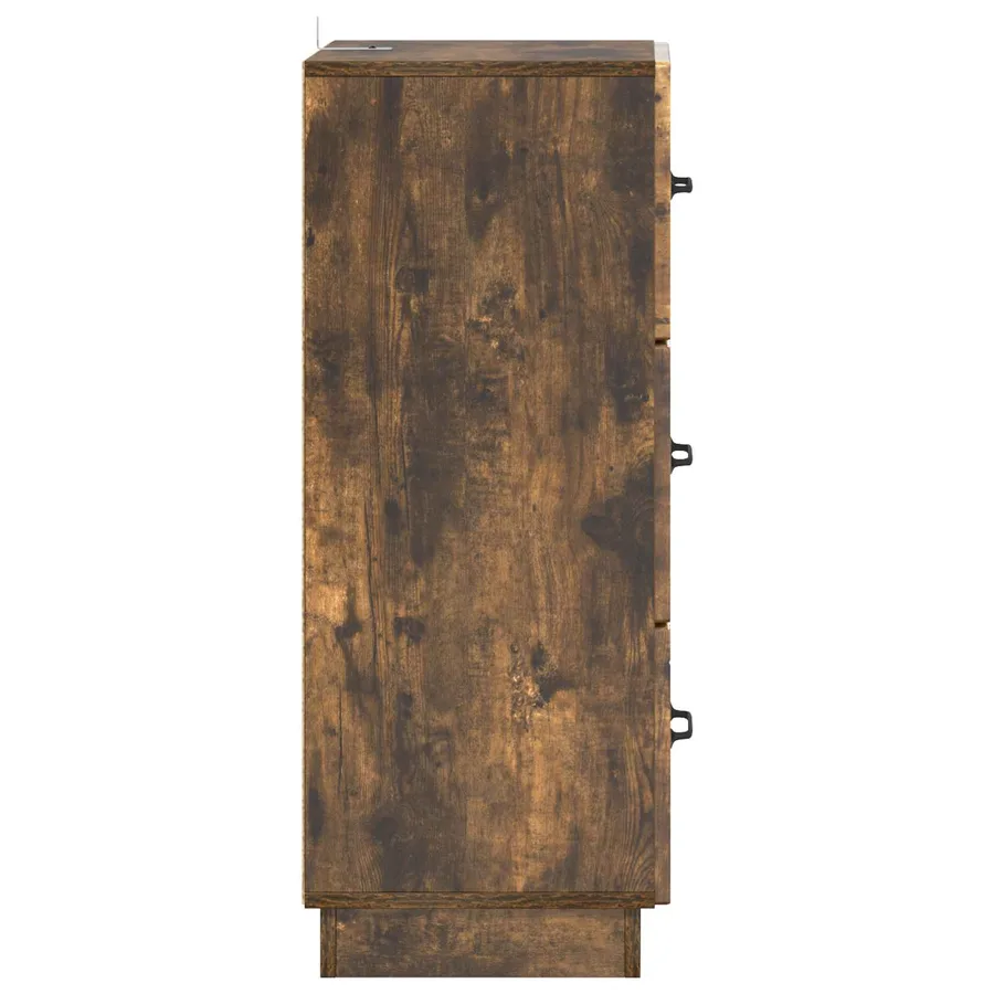 Armoire à tiroirs Chêne fumé 33 x 34,5 x 87 cm - 7