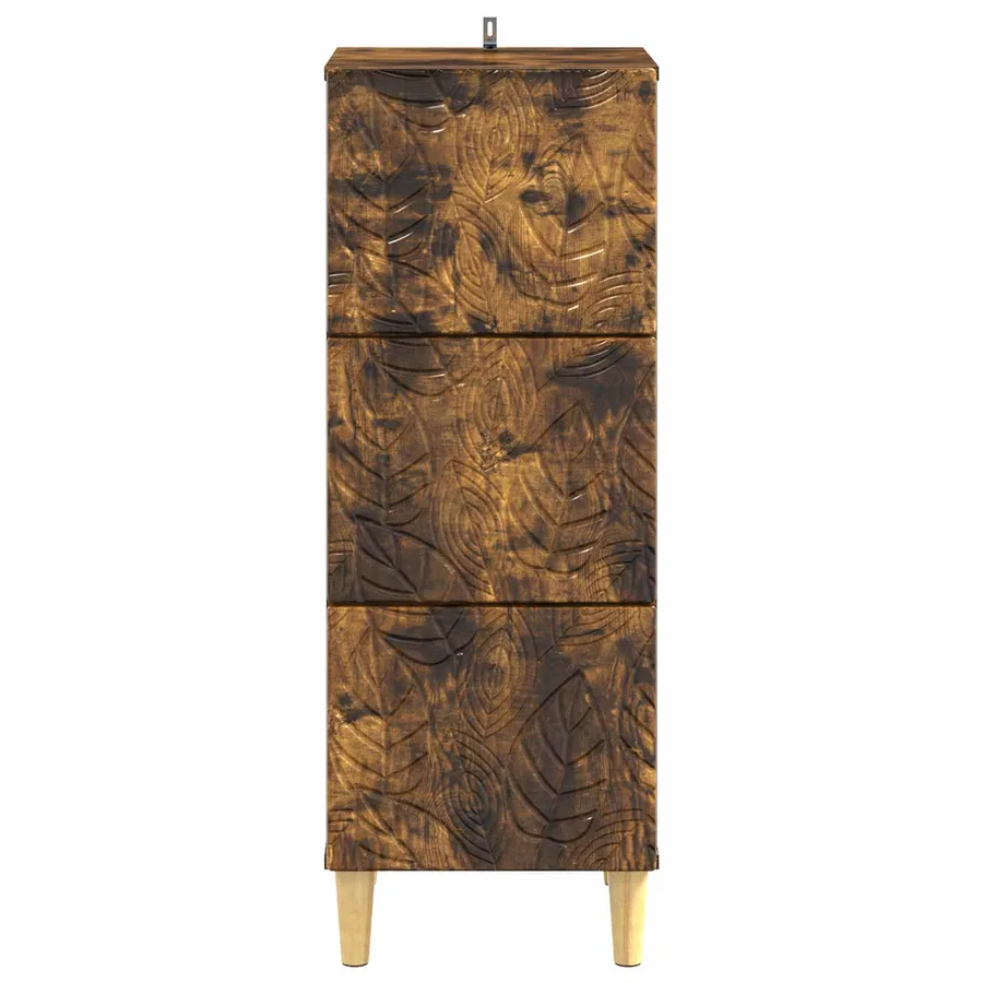 Armoire à tiroirs Chêne fumé 33 x 34,5 x 90 cm - 5