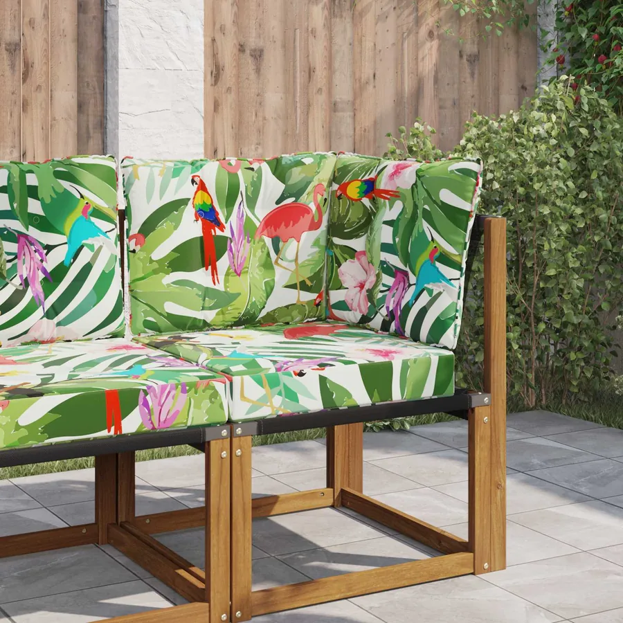 Coussin de canapé d'extérieur Polyester coloré 60 x 40 x 10 cm