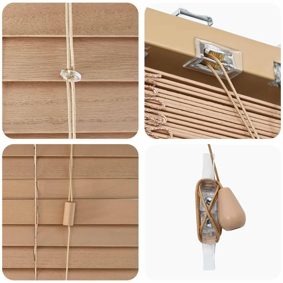 Store Vénitien Aspect Chêne 150 x 160 cm 35 mm - 5