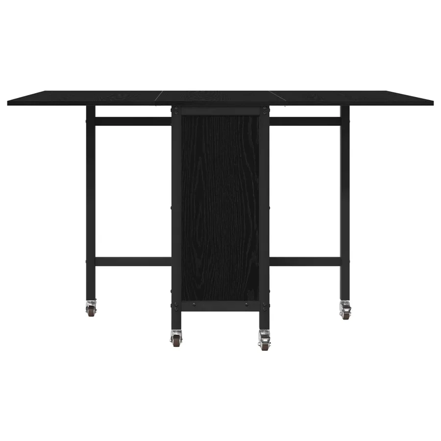 Table à manger pliante avec roulettes 130 x 80 x 76,5 cm - 5