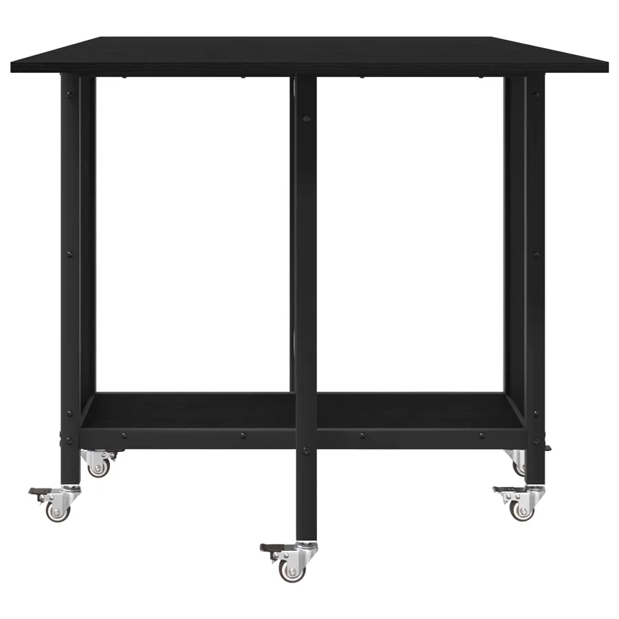 Table à manger pliante avec roulettes 130 x 80 x 76,5 cm - 6