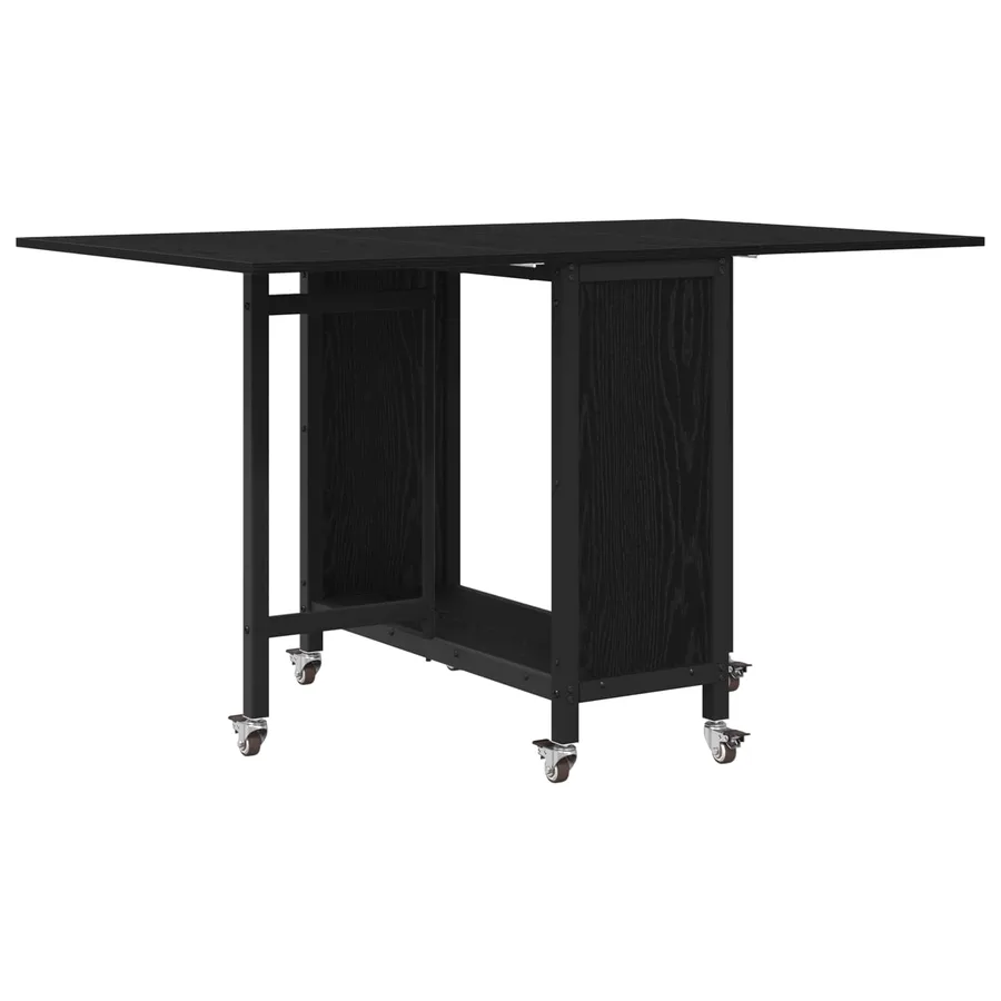 Table à manger pliante avec roulettes 130 x 80 x 76,5 cm - 7