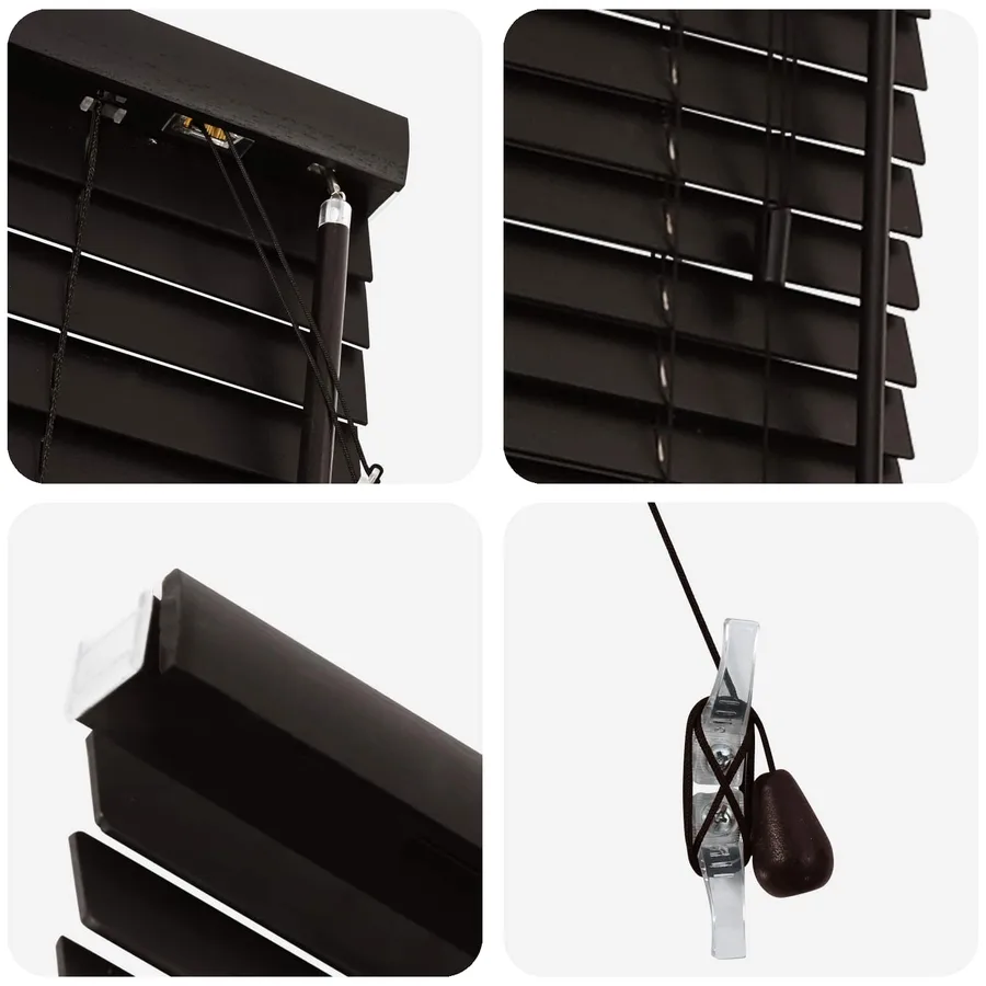 Store Vénitien Marron foncé 50 x 130 cm 35 mm - 5