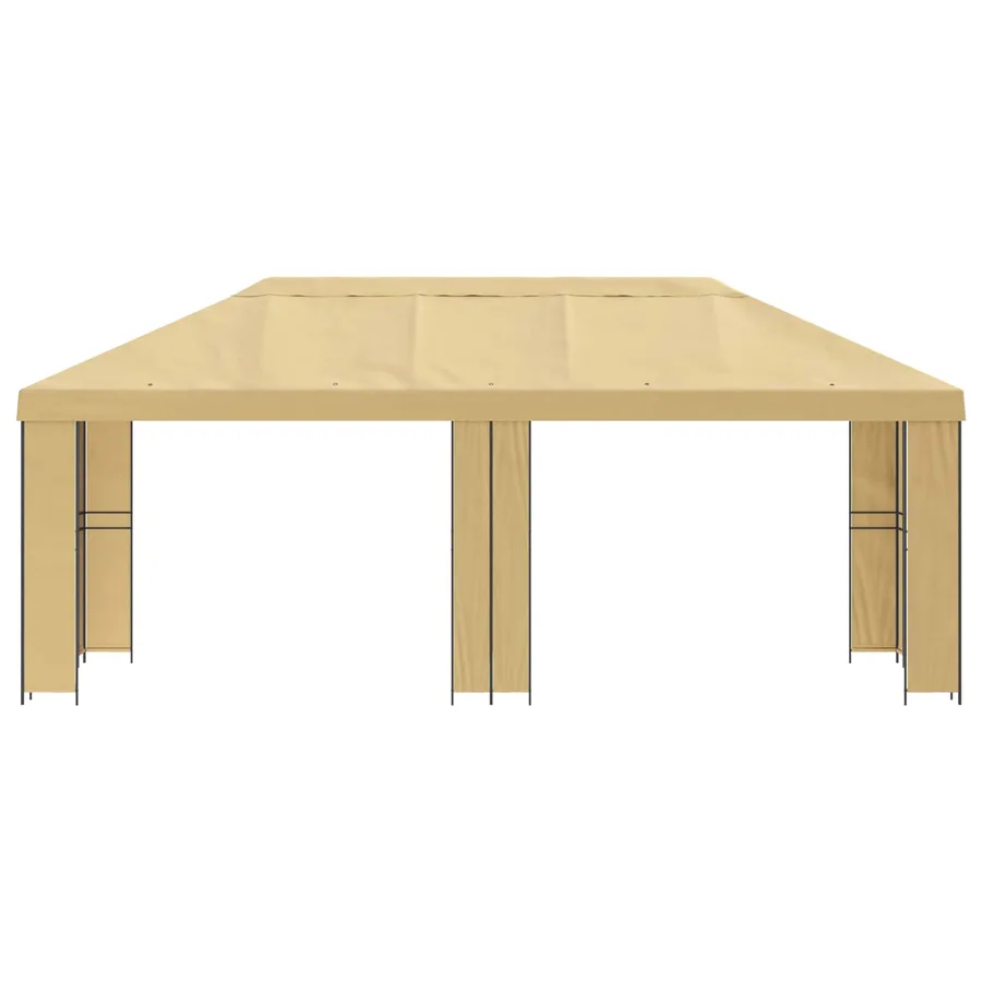 Abri de jardin 6 x 3 m Crème Polyester et Acier 190 - 3