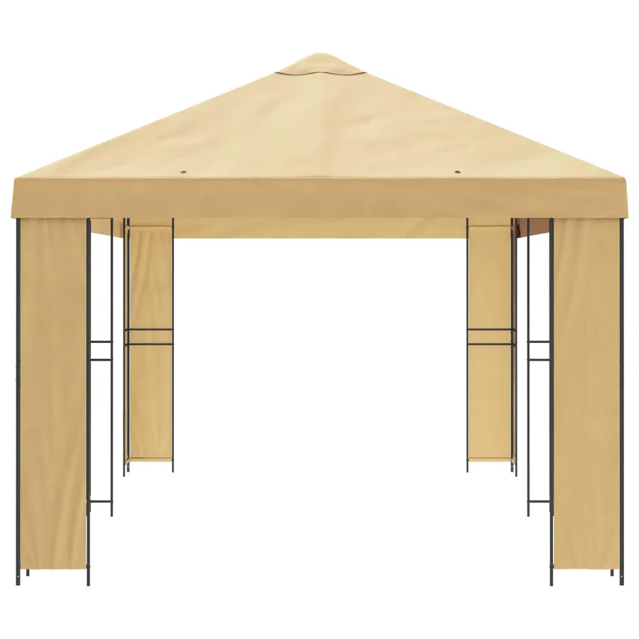 Abri de jardin 6 x 3 m Crème Polyester et Acier 190 - 4