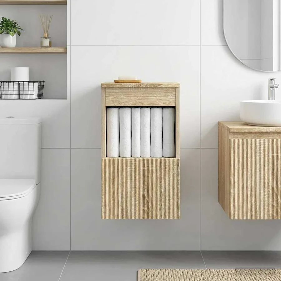 Armoire de salle de bain Chêne Sonoma 30 x 44,5 x 50 cm