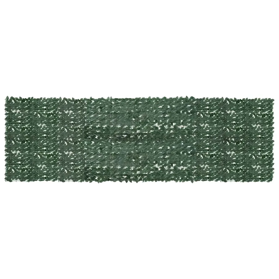 Écran de balcon avec feuilles vert foncé 500x150 cm