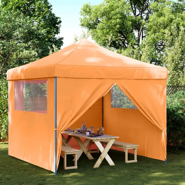 Tente de fête Orange 292 x 292 x 315 cm Tissu Oxford