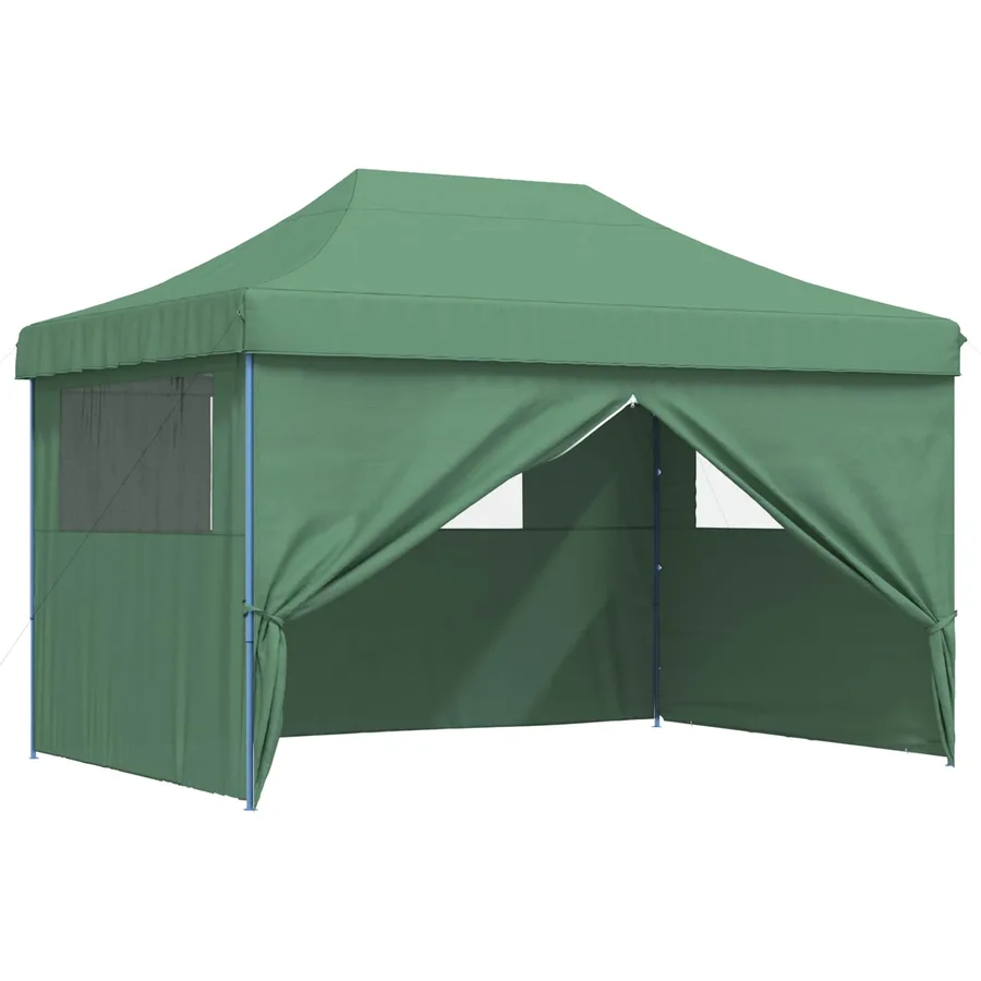 Tente de fête Vert 279 x 410 x 315 cm Tissu Oxford - 2