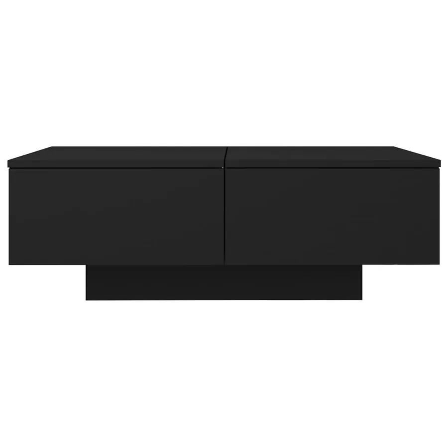 Table basse Noir 90x60x31 cm Bois d’ingénierie - 3