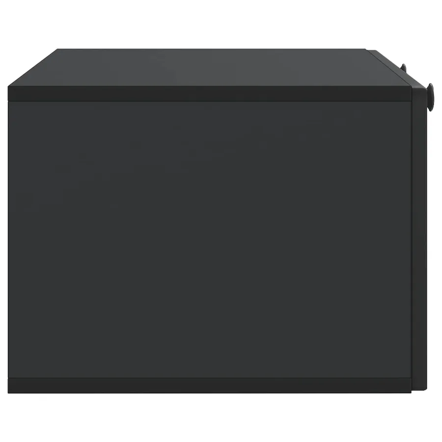 Meuble TV mural Noir 78,5 x 41 x 30 cm Bois d'ingénierie - 7