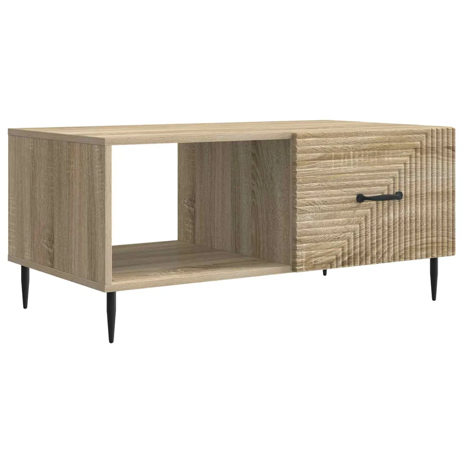 Table basse Chêne Sonoma 90 x 50 x 40 cm Bois d'ingénierie - 2