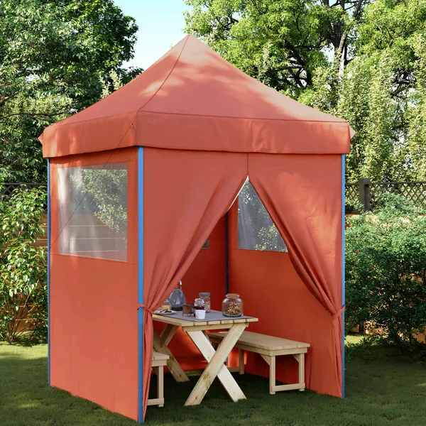 Tente de fête Terre cuite 200 x 200 x 306 cm Tissu Oxford