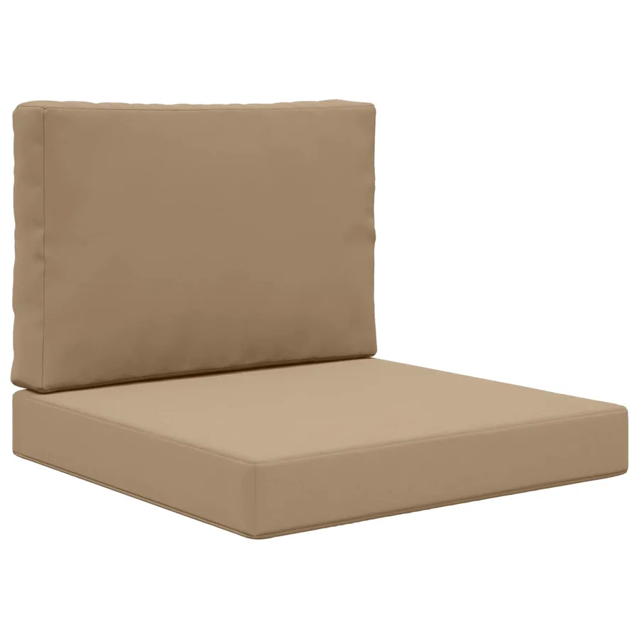Coussin de canapé d'extérieur 2 pcs Taupe Polyester - 2